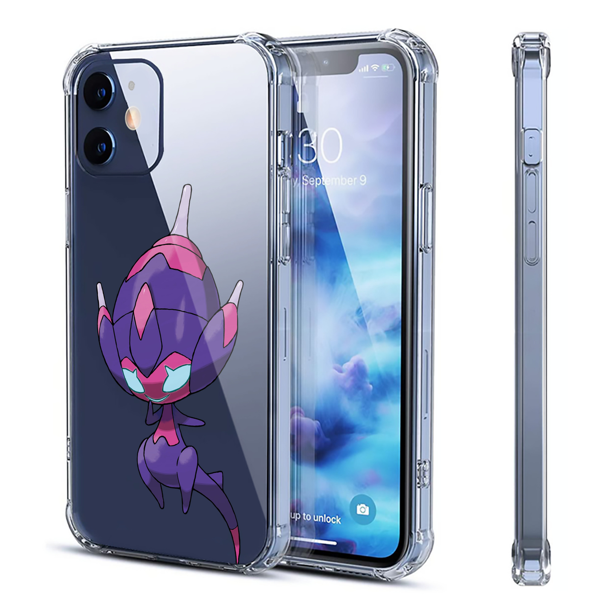 （画像用） ポケットモンスター Pokémon 【iPhone 12シリーズ対応】透明スマホケース（クリアソフトケース）